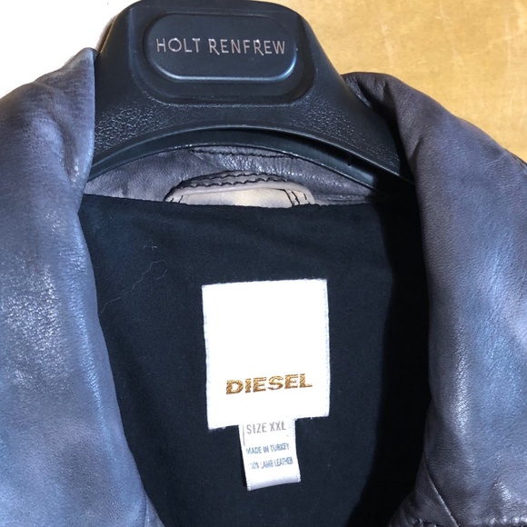 DIESEL 100% Lamb Leather jacket BNWT in size XXL - Picture 8 of 8